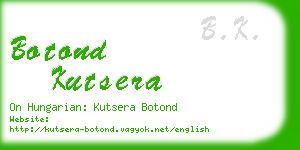 botond kutsera business card